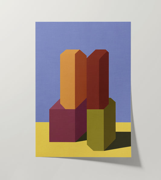 Form and Structure No. 09 — Geometric Abstract Art Print
