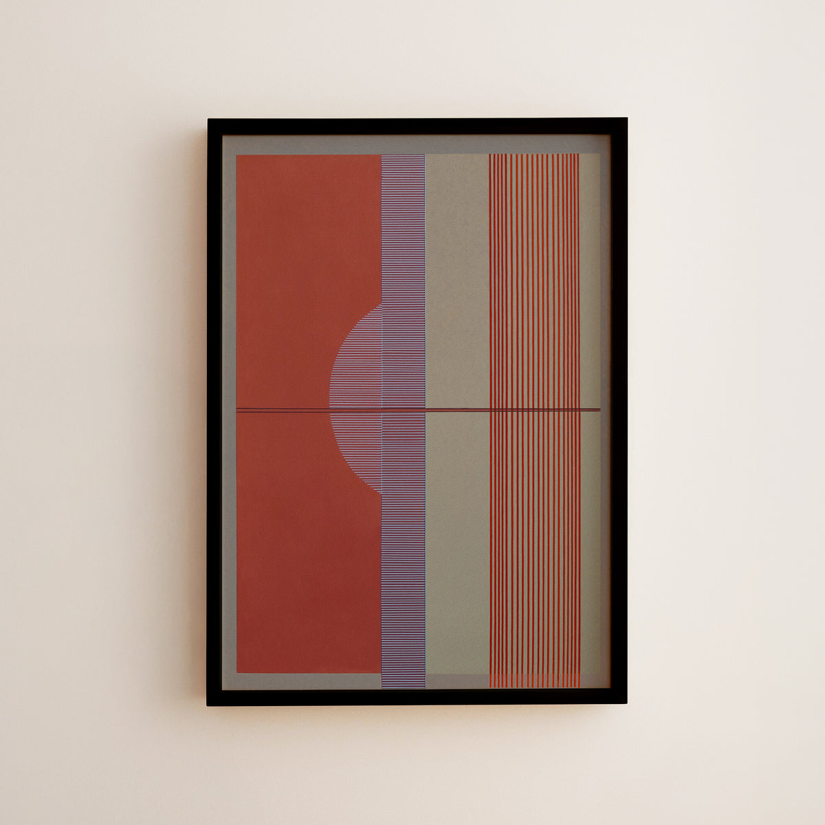 Meridian No. 04 Geometric Abstract Art Print