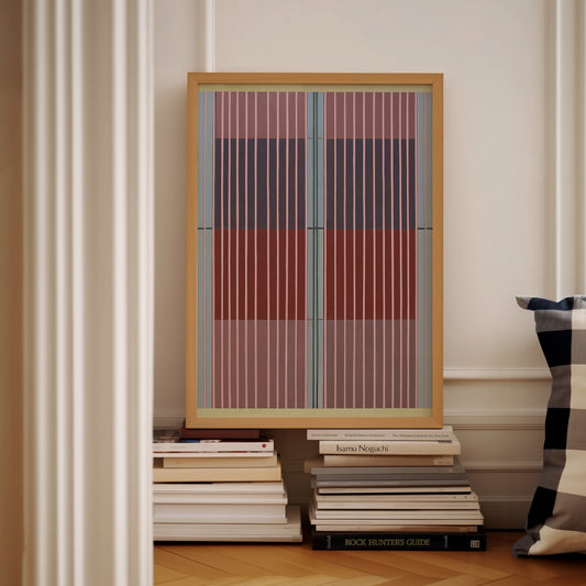 Meridian No. 09 Geometric Abstract Art Print