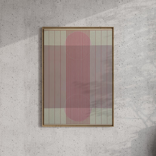 Meridian No. 12 Geometric Abstract Art Print