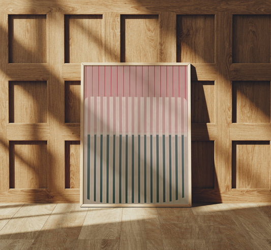 Meridian No. 14 Geometric Abstract Art Print