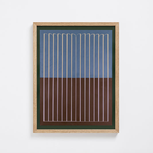 Meridian No. 16 Geometric Abstract Art Print