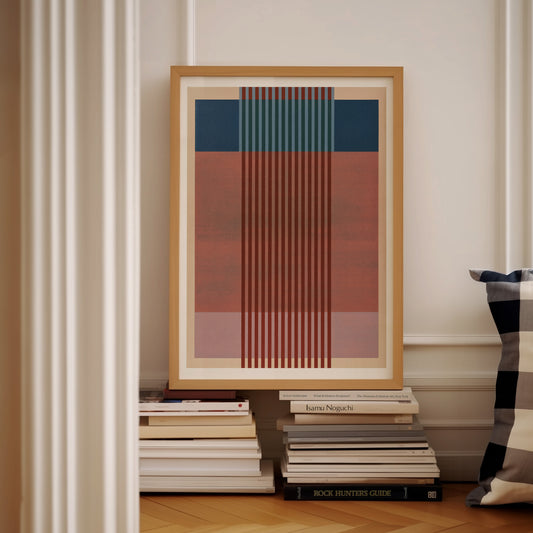 Meridian No. 19 Geometric Abstract Art Print