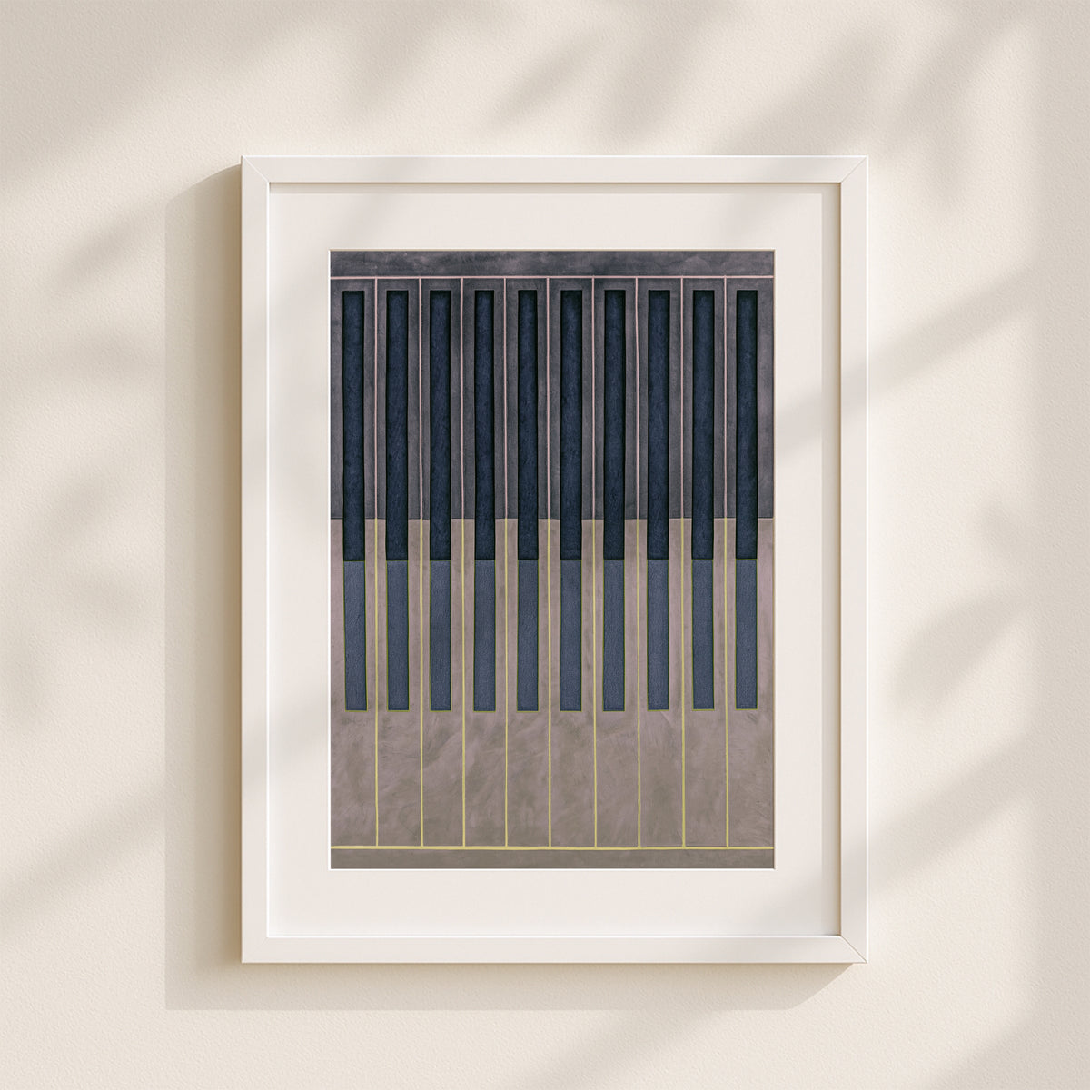 Meridian No. 13 Geometric Abstract Art Print