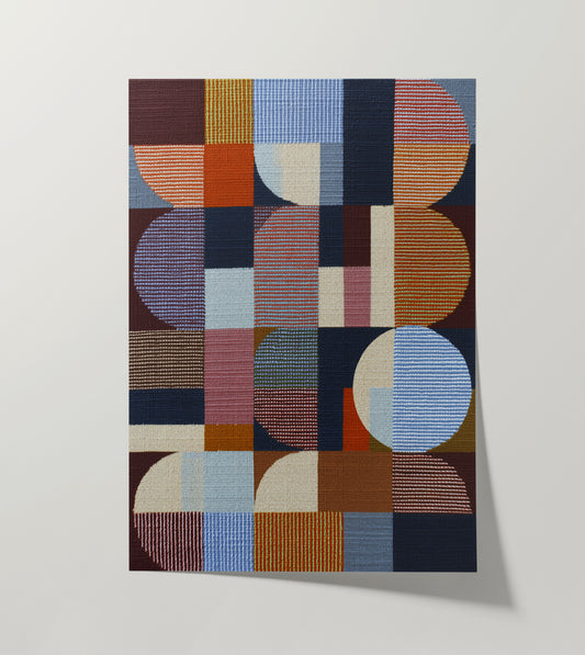 Woven Perspectives No. 18 — Geometric Abstract Art Print