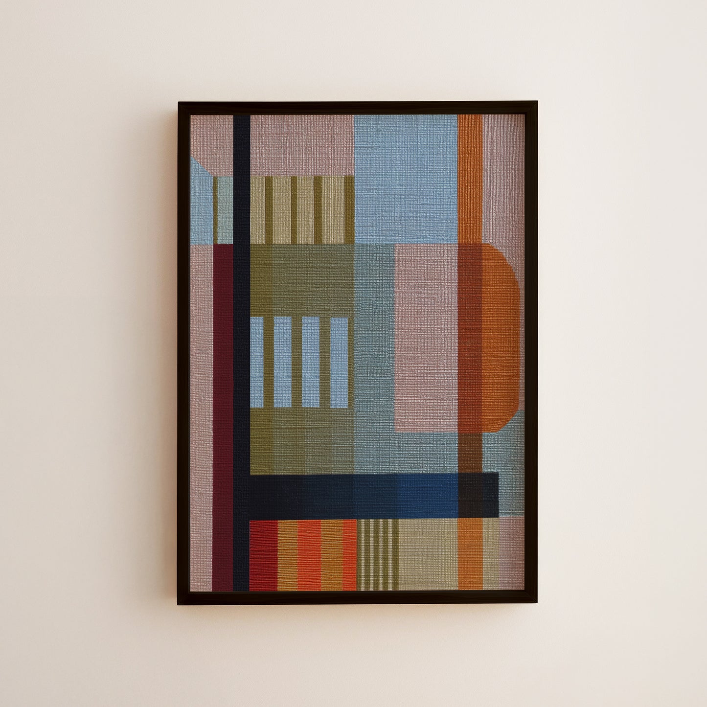 Woven Perspectives No. 01 — Geometric Abstract Art Print