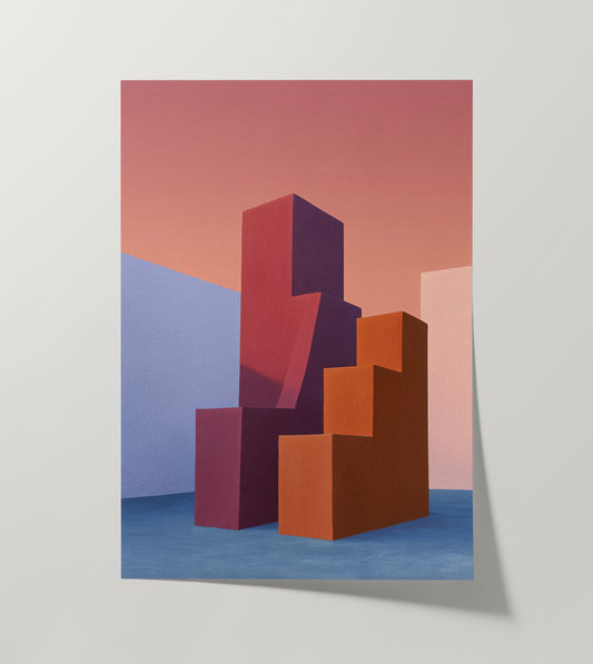 Form and Structure No. 02 — Geometric Abstract Art Print