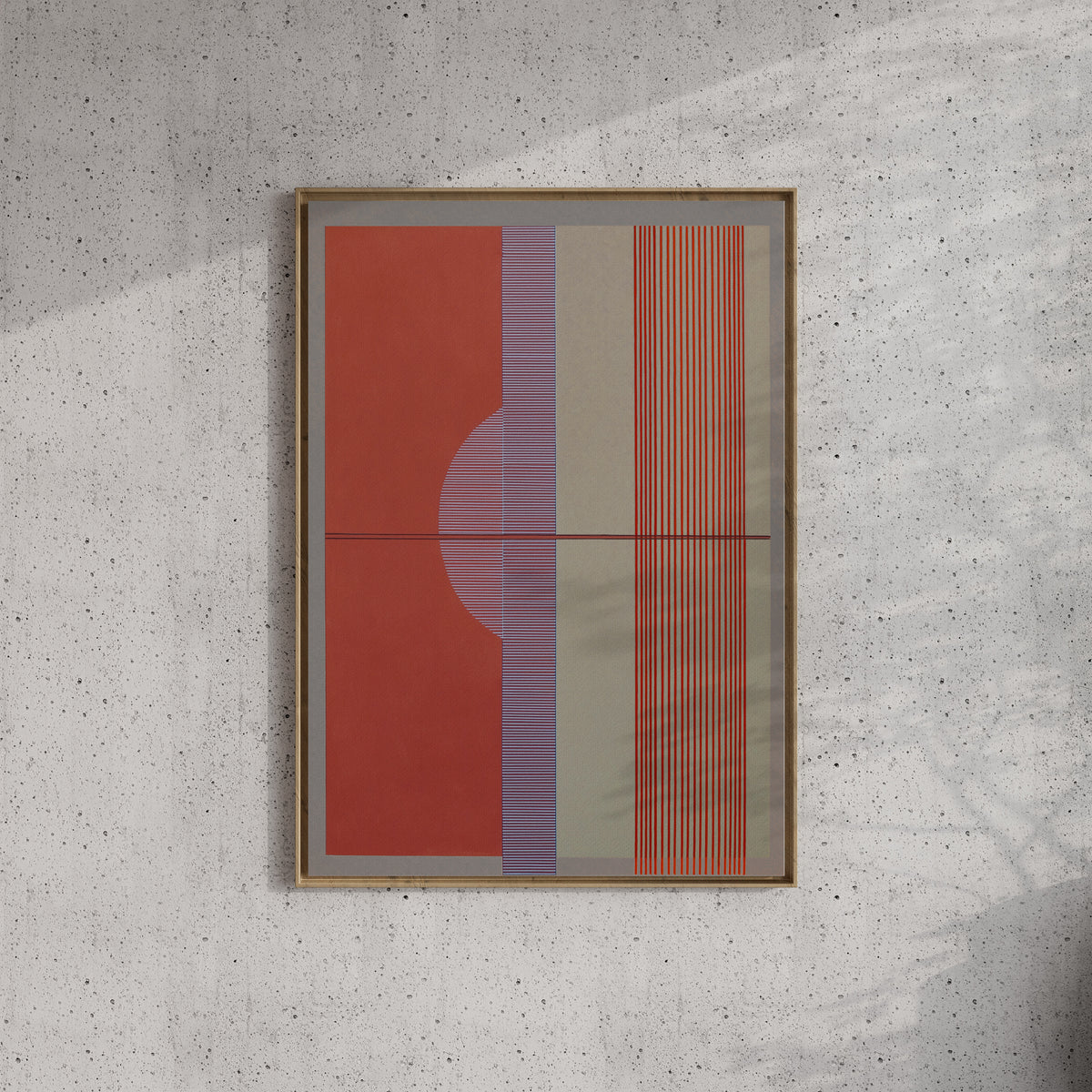 Meridian No. 04 Geometric Abstract Art Print