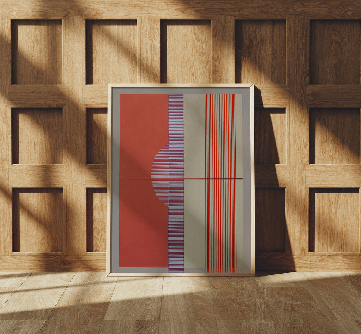 Meridian No. 04 Geometric Abstract Art Print