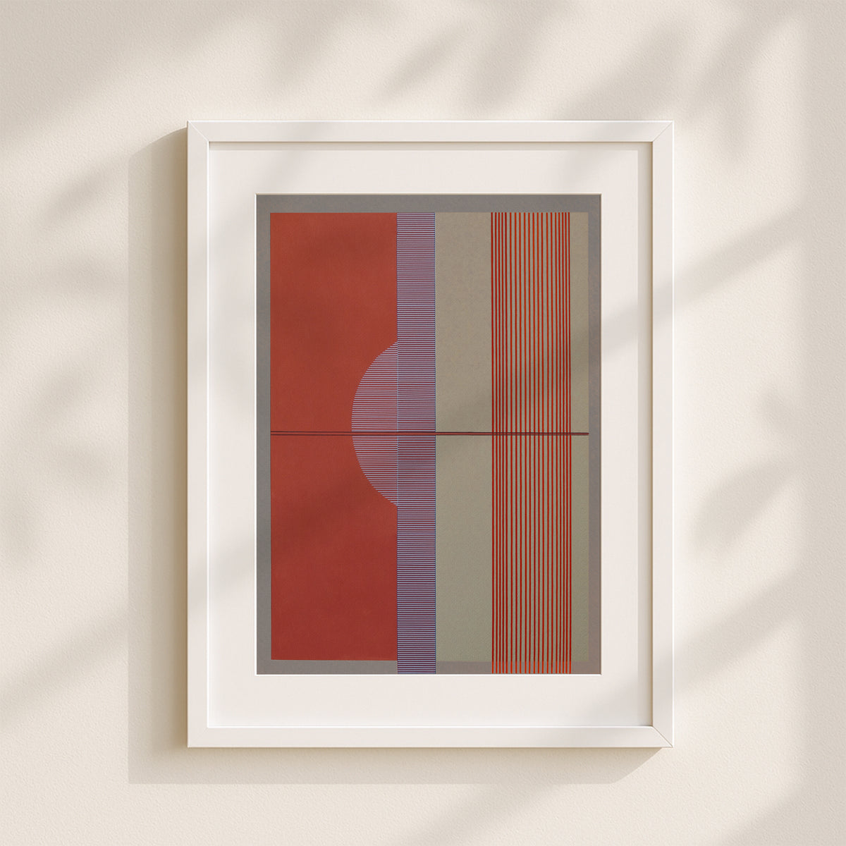 Meridian No. 04 Geometric Abstract Art Print