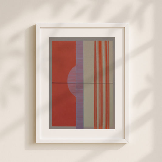 Meridian No. 04 Geometric Abstract Art Print