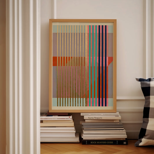 Meridian No. 05 Geometric Abstract Art Print