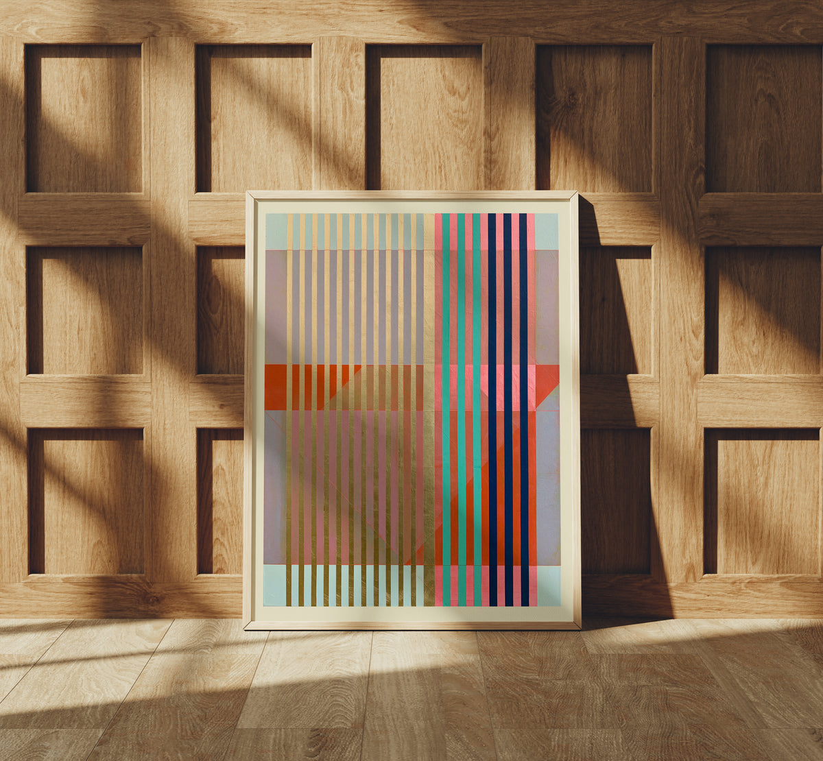 Meridian No. 05 Geometric Abstract Art Print