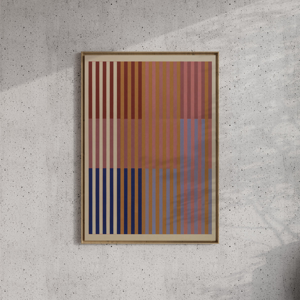Meridian No. 06 Geometric Abstract Art Print
