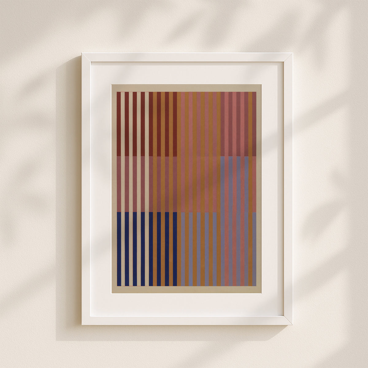 Meridian No. 06 Geometric Abstract Art Print