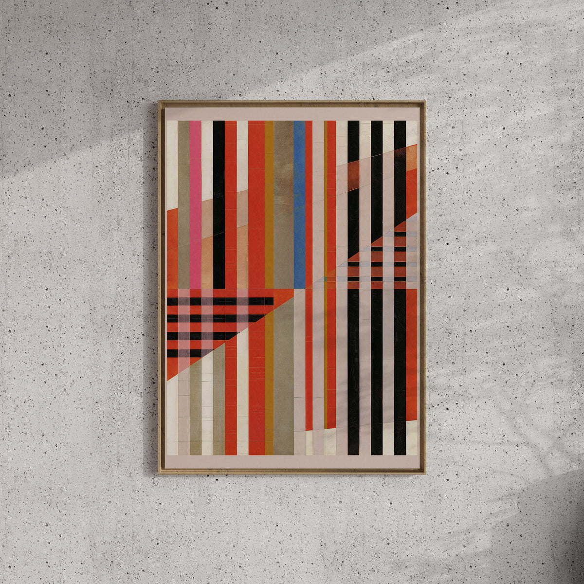 Meridian No. 07 Geometric Abstract Art Print