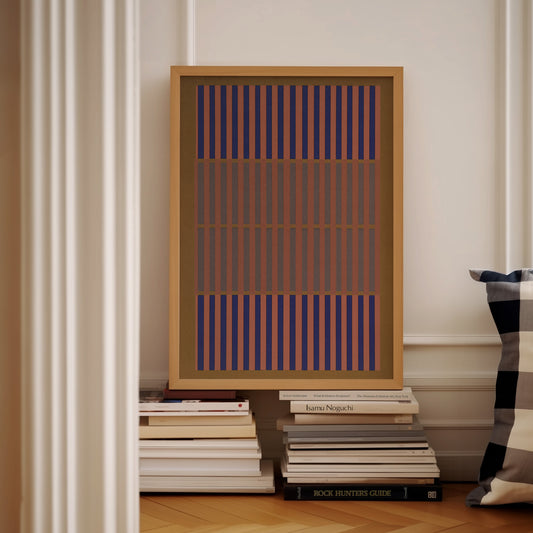 Meridian No. 08 Geometric Abstract Art Print
