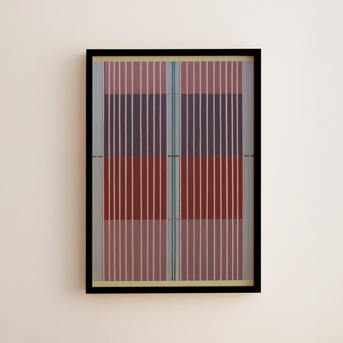 Meridian No. 09 Geometric Abstract Art Print