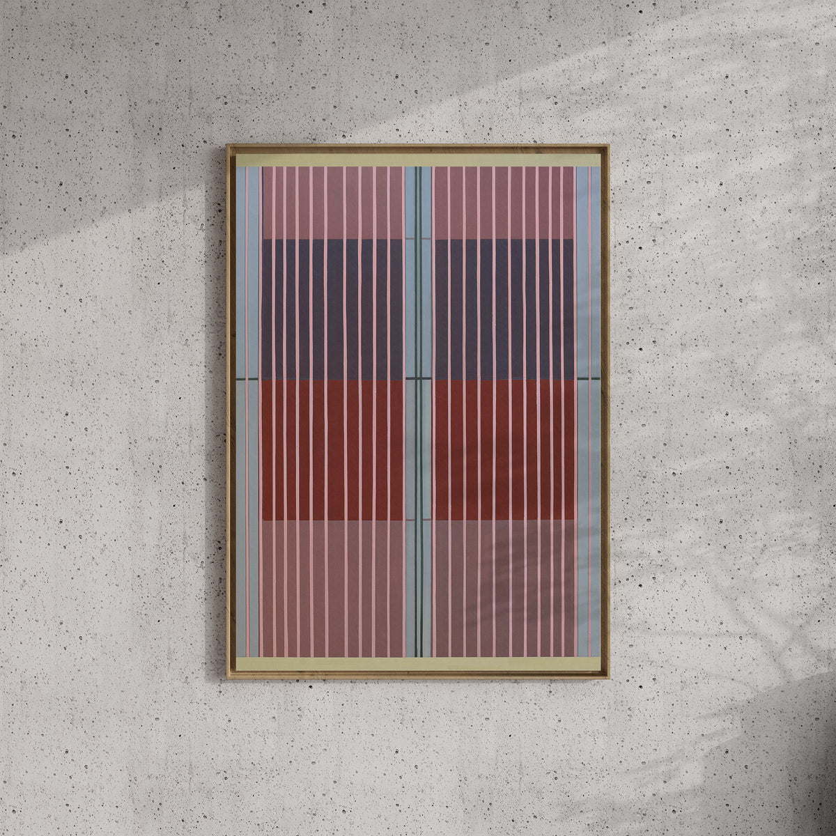 Meridian No. 09 Geometric Abstract Art Print