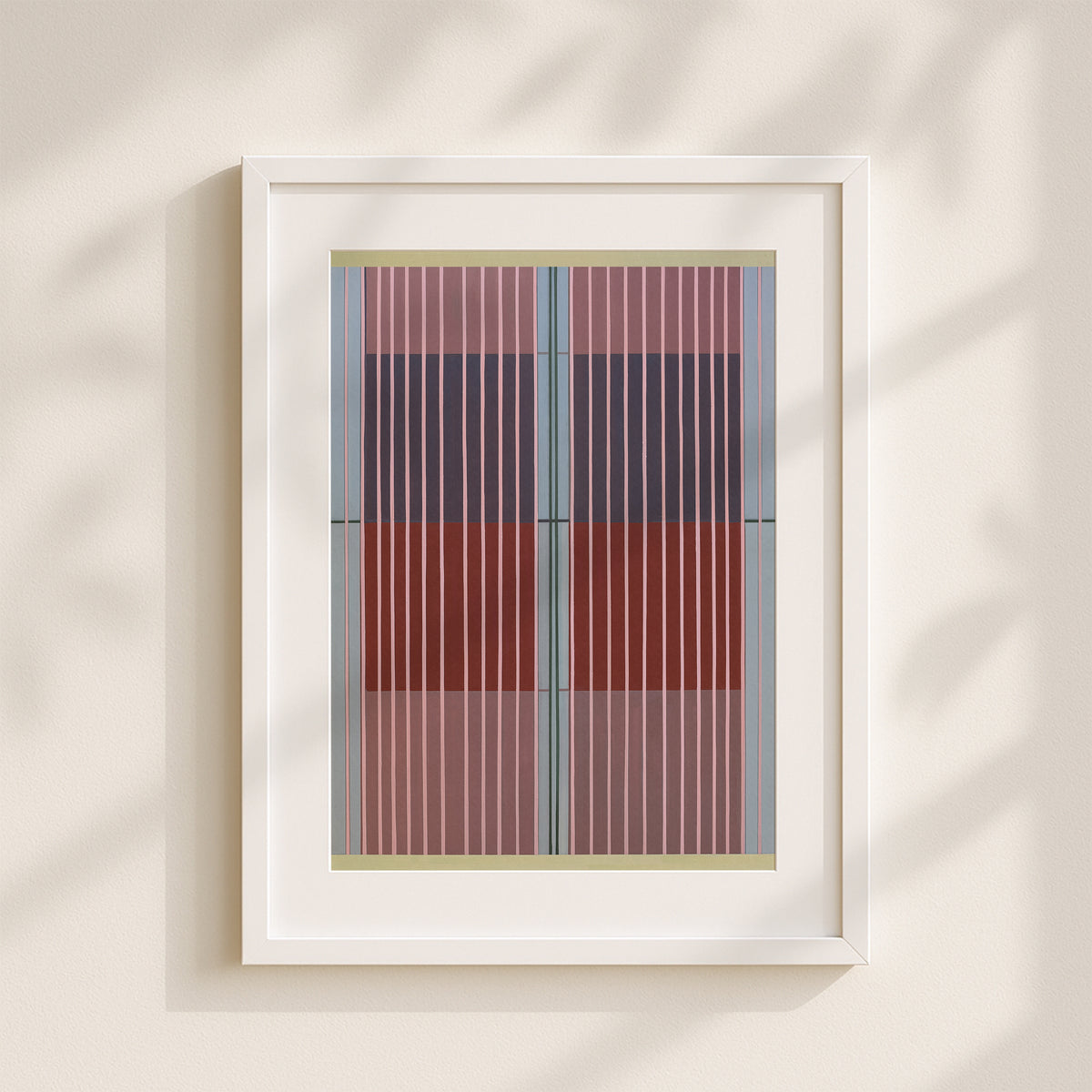 Meridian No. 09 Geometric Abstract Art Print