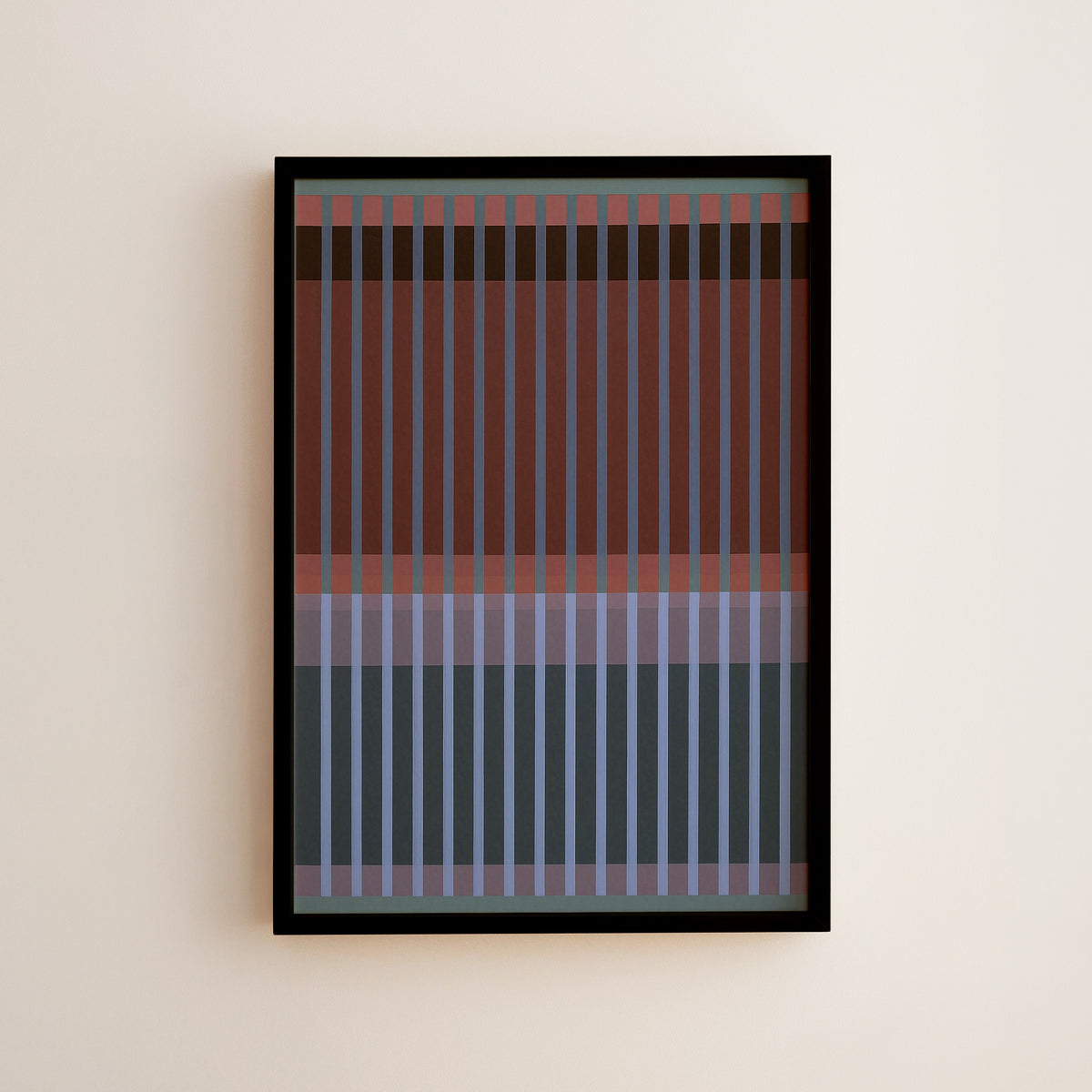 Meridian No. 10 Geometric Abstract Art Print