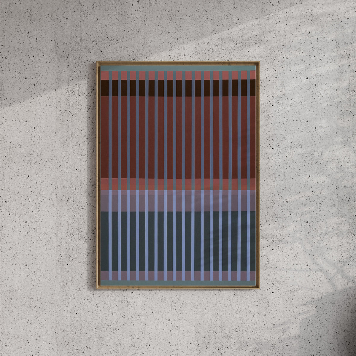 Meridian No. 10 Geometric Abstract Art Print