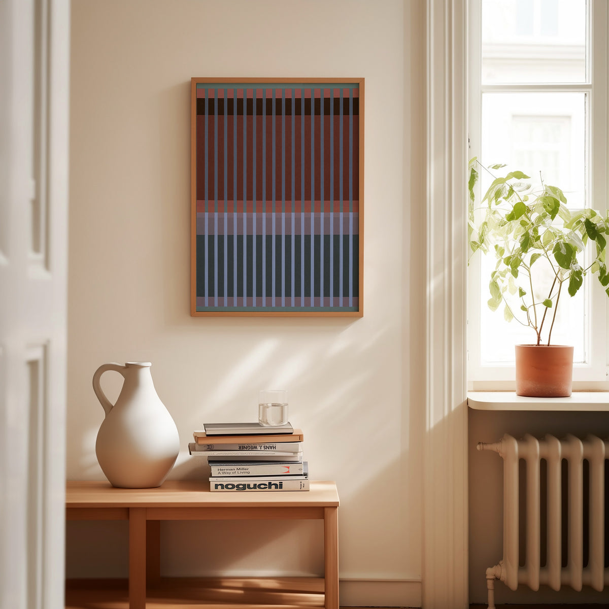 Meridian No. 10 Geometric Abstract Art Print