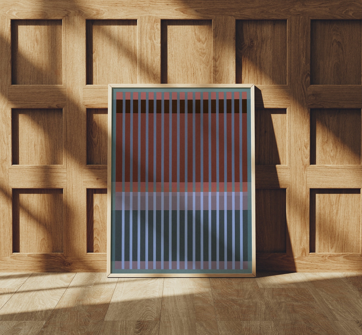 Meridian No. 10 Geometric Abstract Art Print