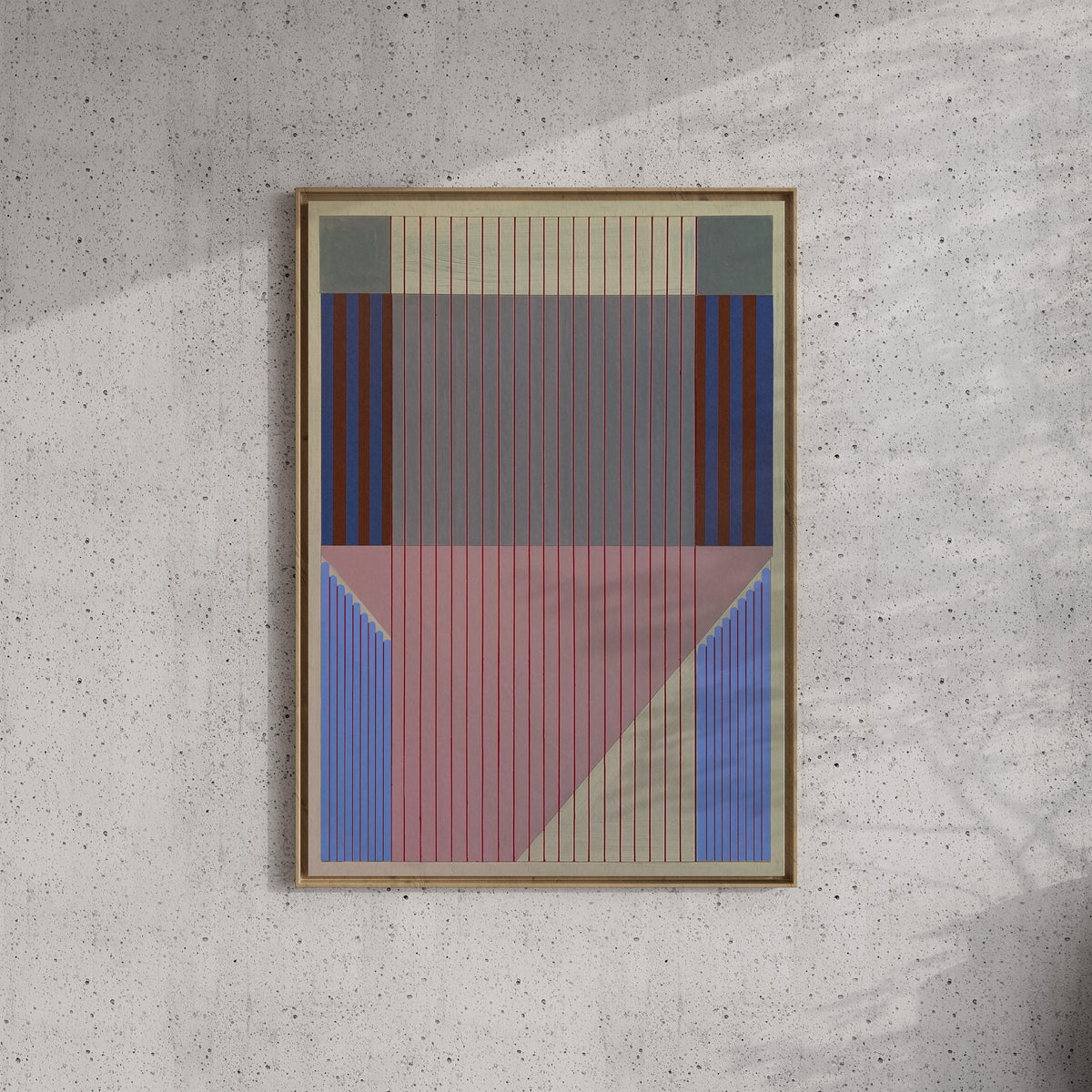 Meridian No. 11 Geometric Abstract Art Print