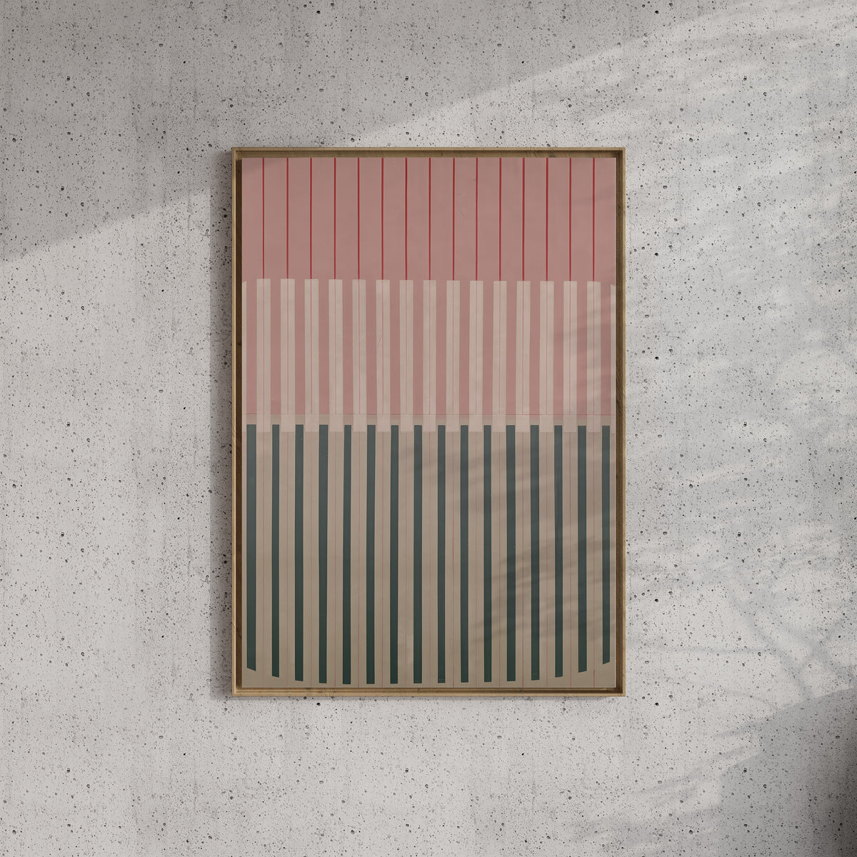Meridian No. 14 Geometric Abstract Art Print