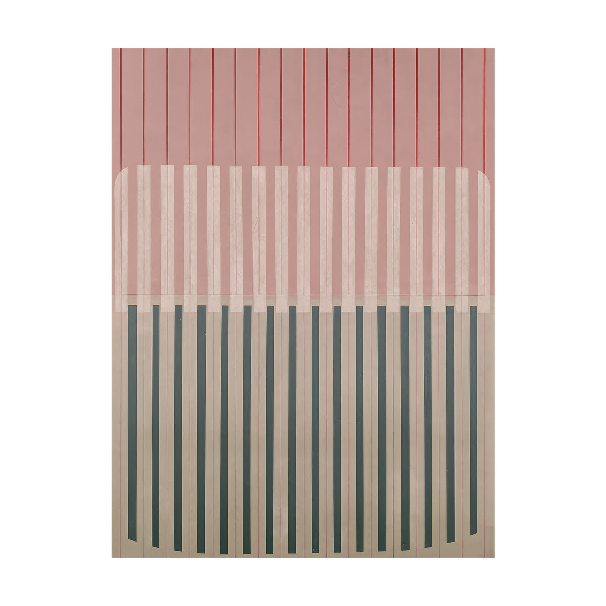 Meridian No. 14 Geometric Abstract Art Print