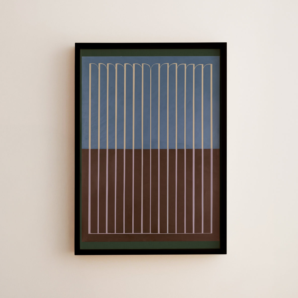 Meridian No. 16 Geometric Abstract Art Print