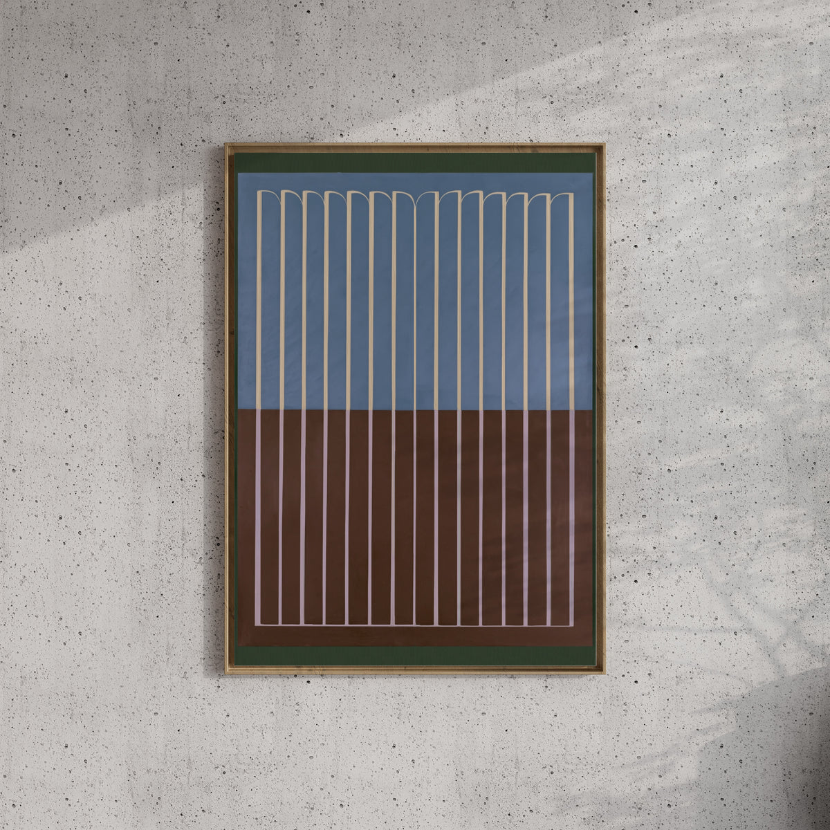 Meridian No. 16 Geometric Abstract Art Print