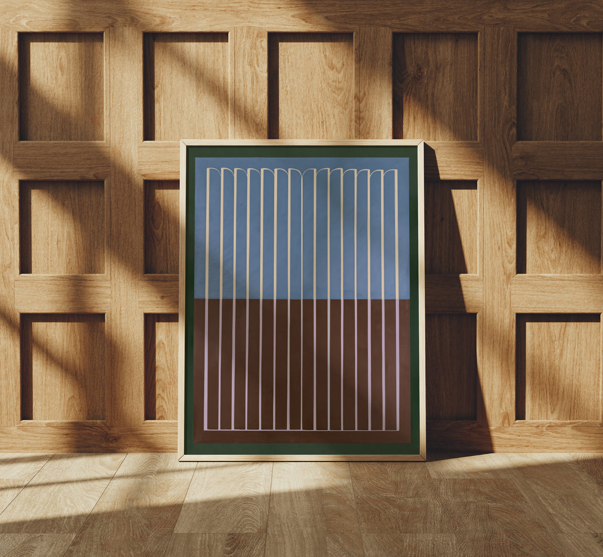 Meridian No. 16 Geometric Abstract Art Print