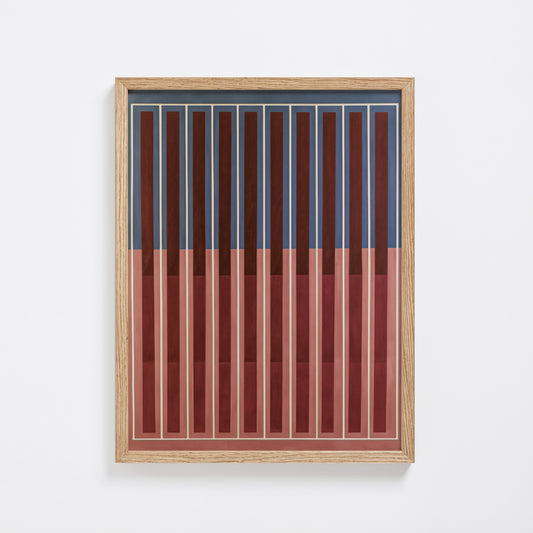 Meridian No. 17 Geometric Abstract Art Print