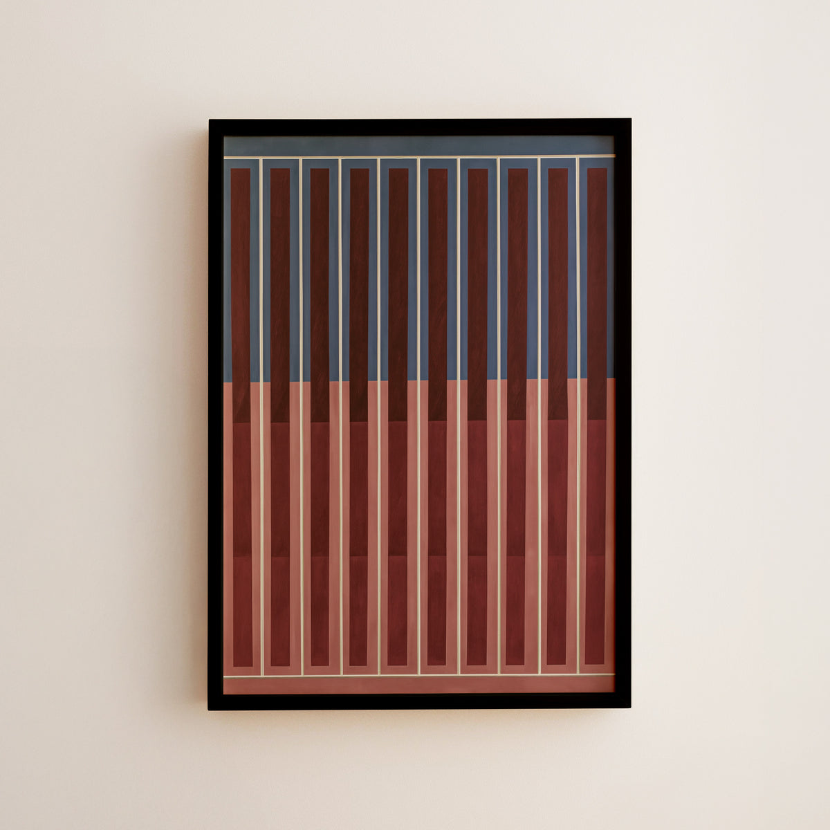 Meridian No. 17 Geometric Abstract Art Print