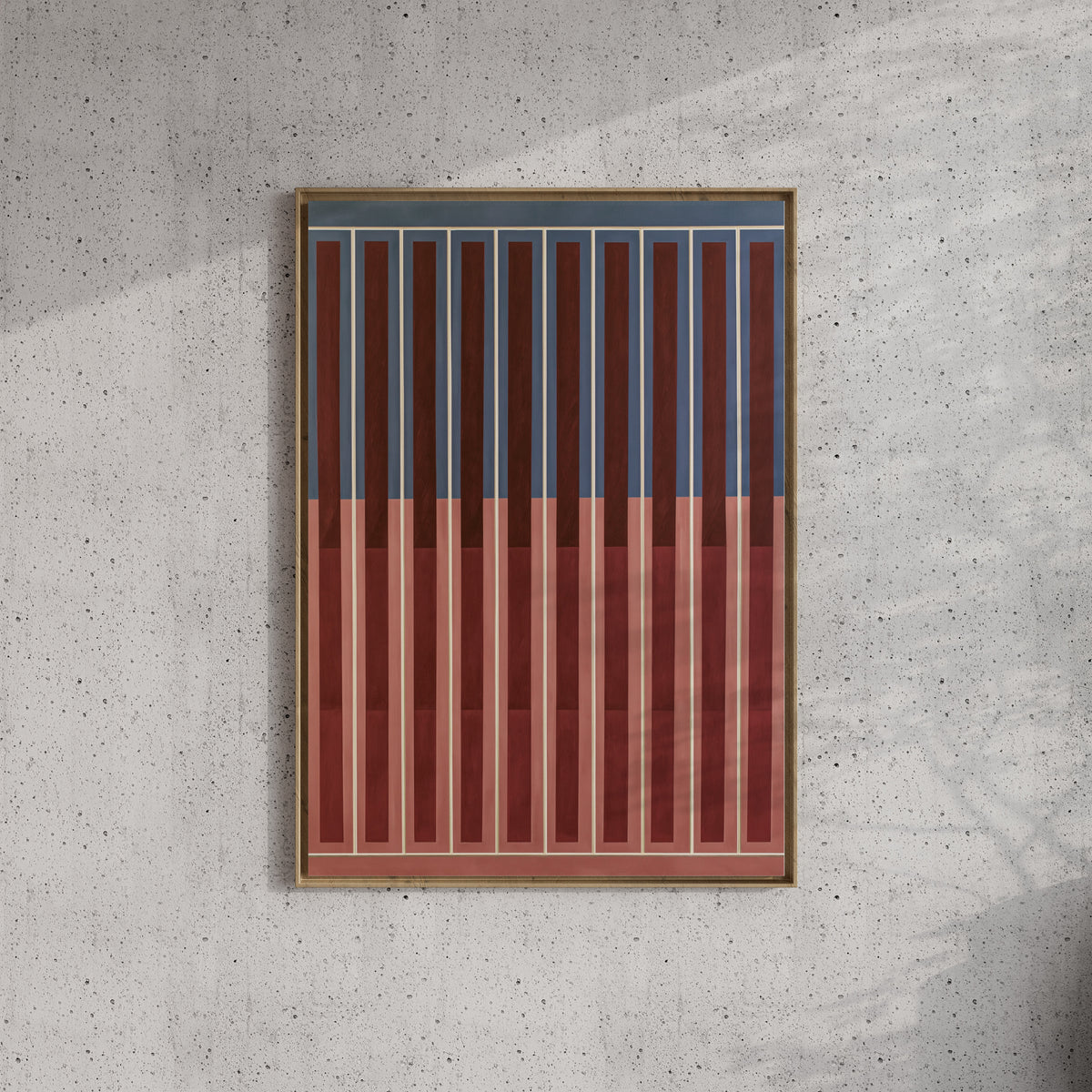 Meridian No. 17 Geometric Abstract Art Print