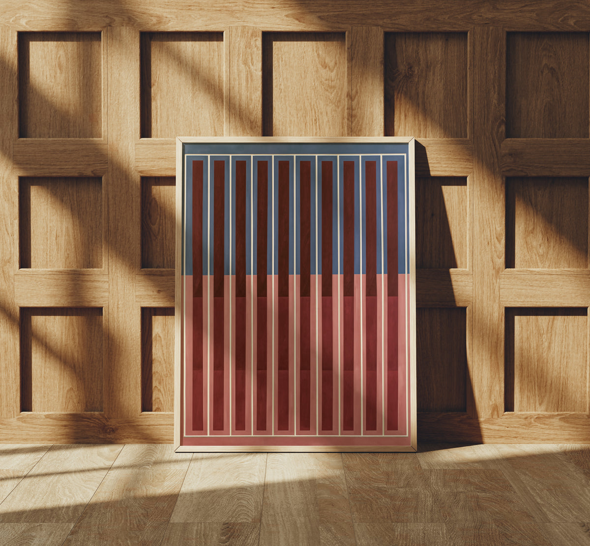 Meridian No. 17 Geometric Abstract Art Print