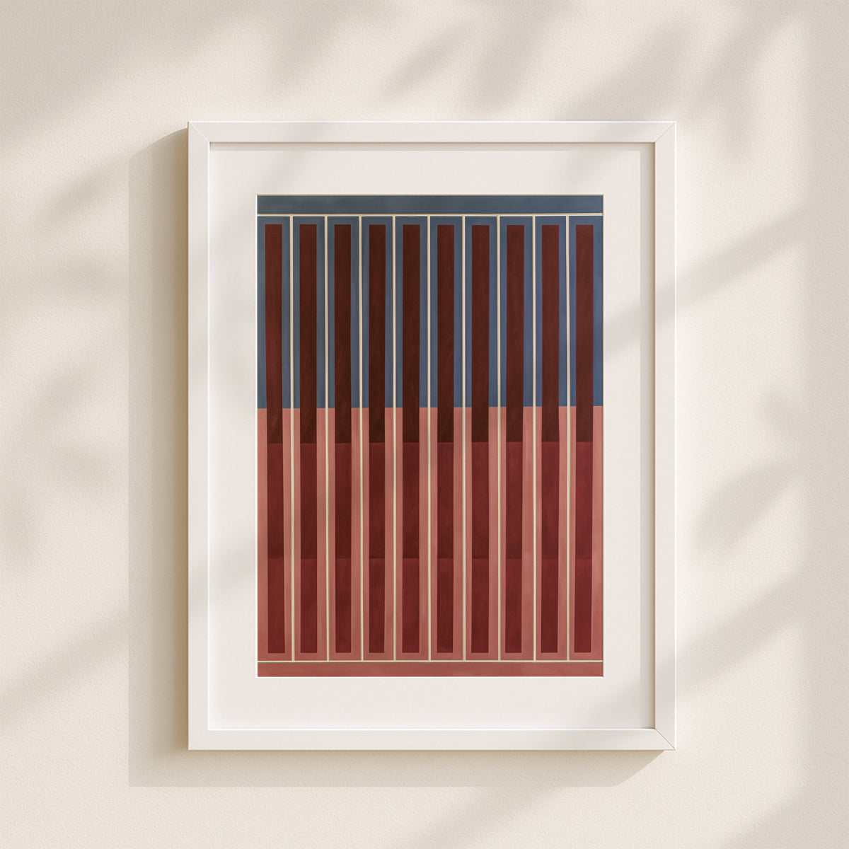 Meridian No. 17 Geometric Abstract Art Print