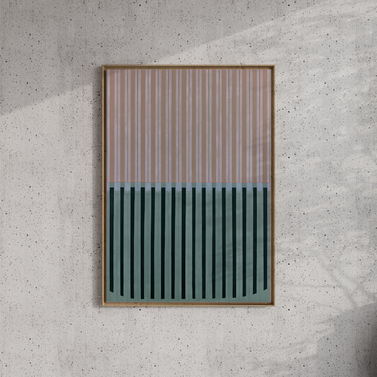 Meridian No. 18 Geometric Abstract Art Print