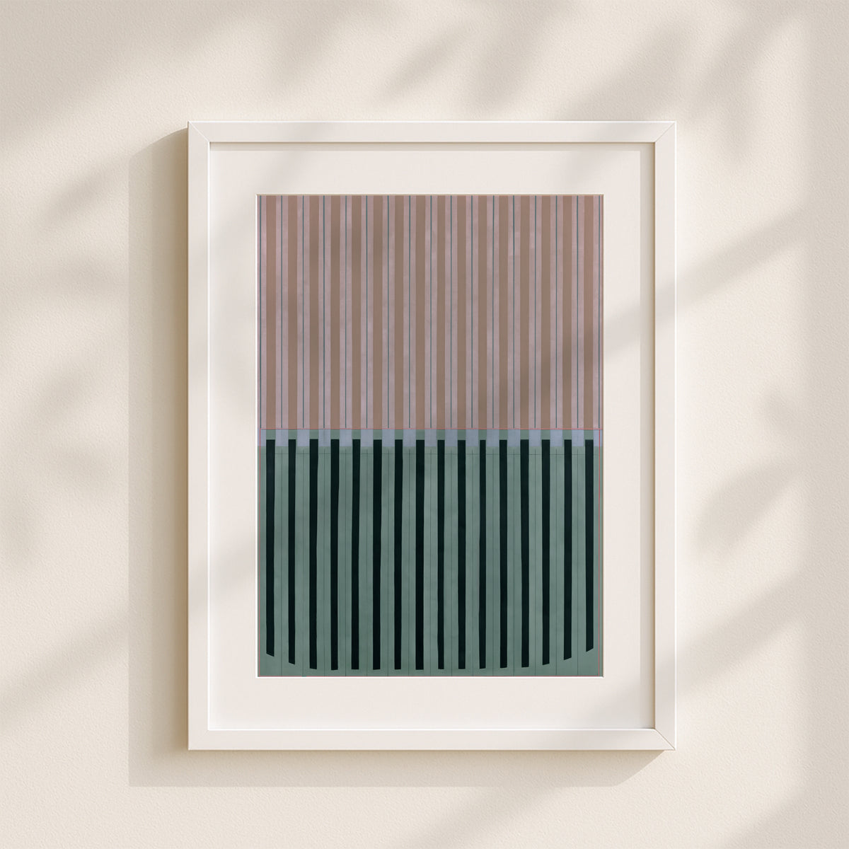 Meridian No. 18 Geometric Abstract Art Print