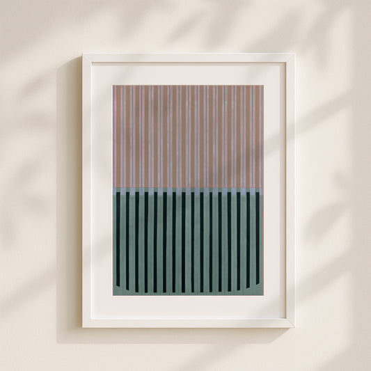 Meridian No. 18 Geometric Abstract Art Print