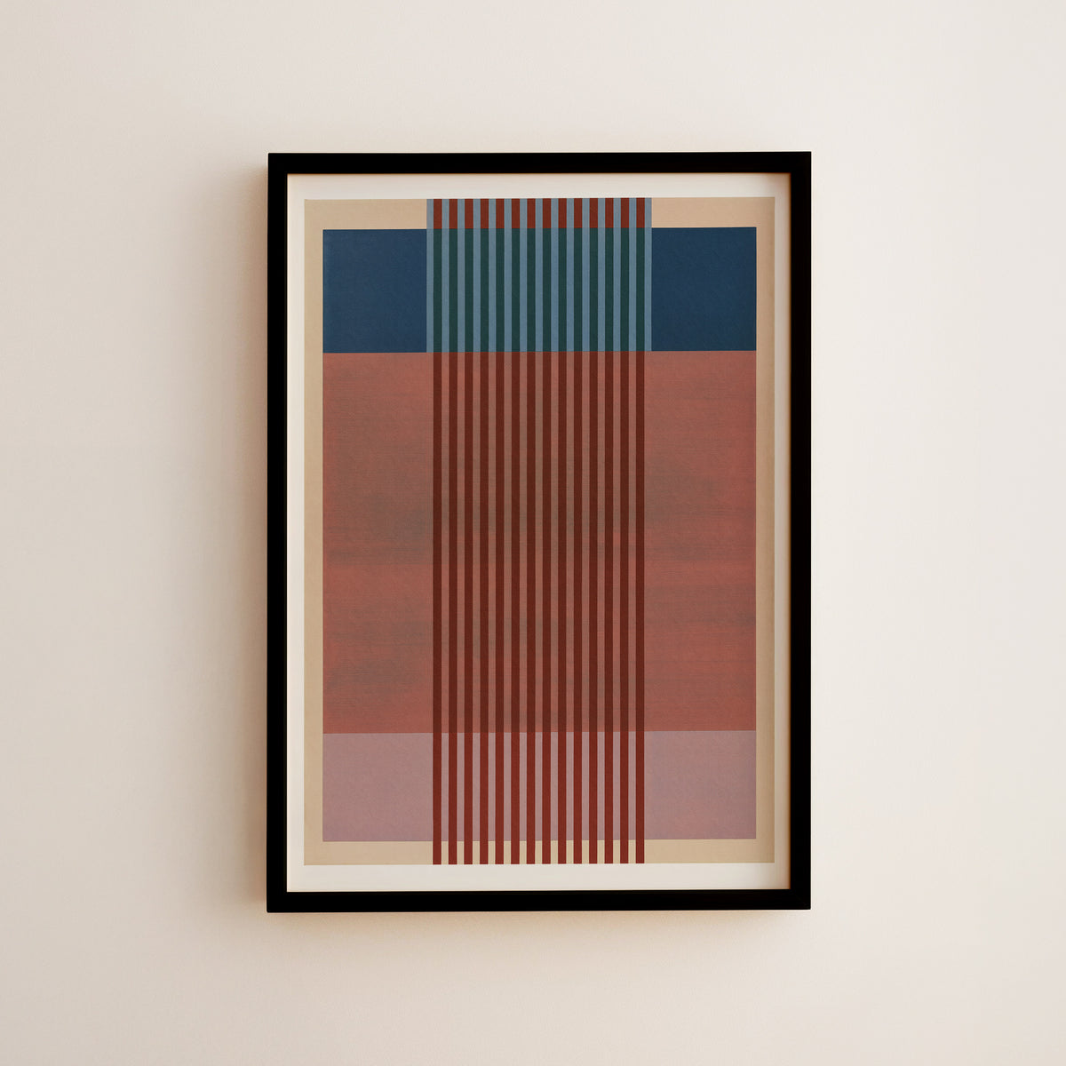 Meridian No. 19 Geometric Abstract Art Print