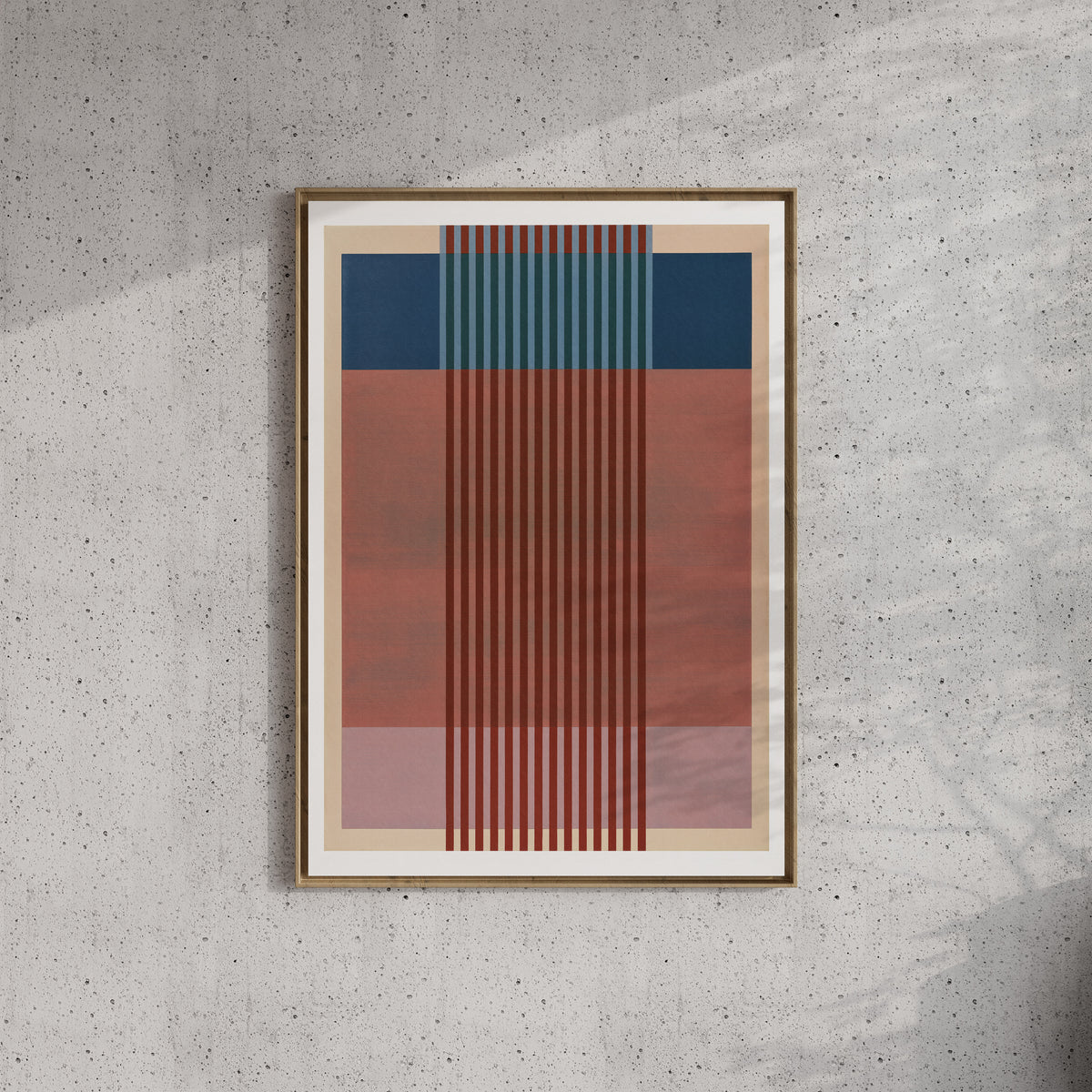 Meridian No. 19 Geometric Abstract Art Print