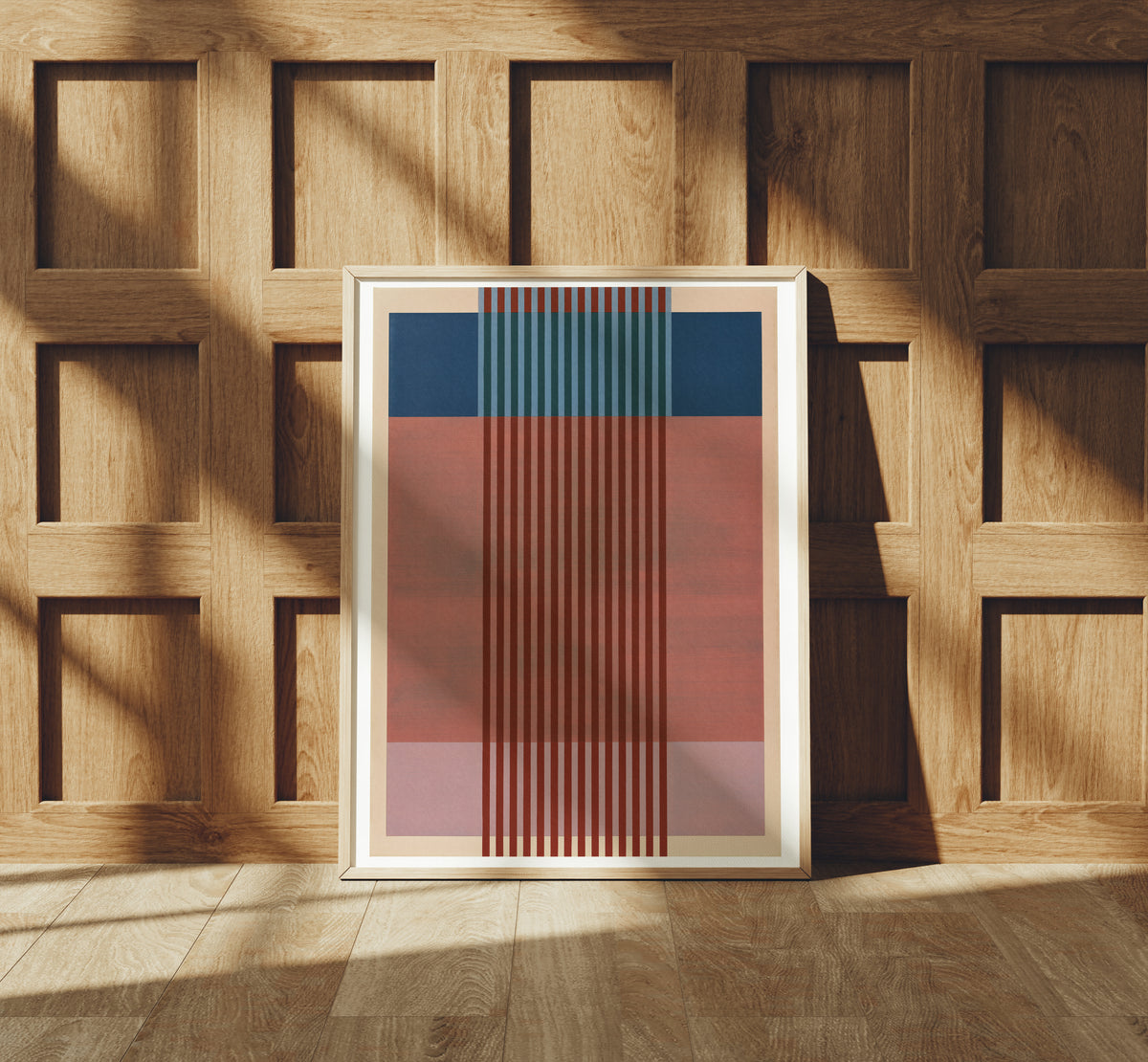 Meridian No. 19 Geometric Abstract Art Print
