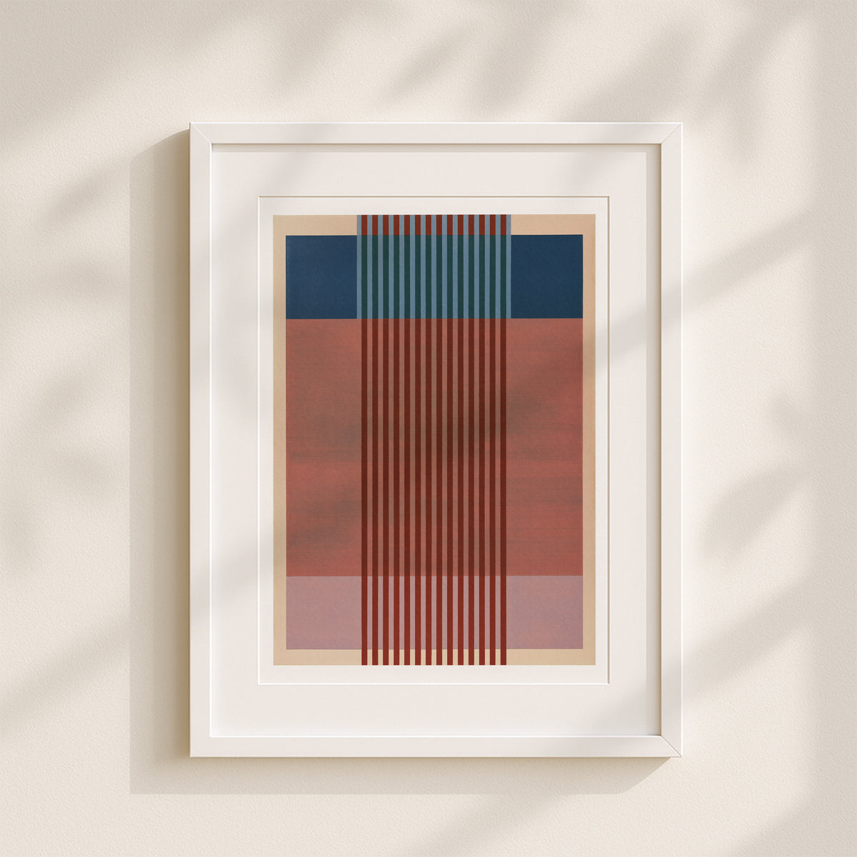 Meridian No. 19 Geometric Abstract Art Print