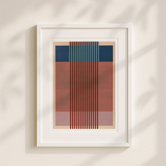 Meridian No. 19 Geometric Abstract Art Print