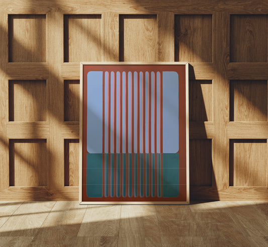 Meridian No. 02 Geometric Abstract Print