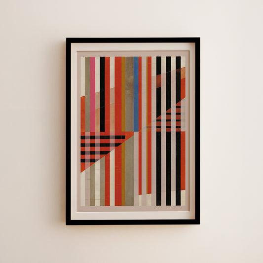 Meridian No. 07 Geometric Abstract Art Print