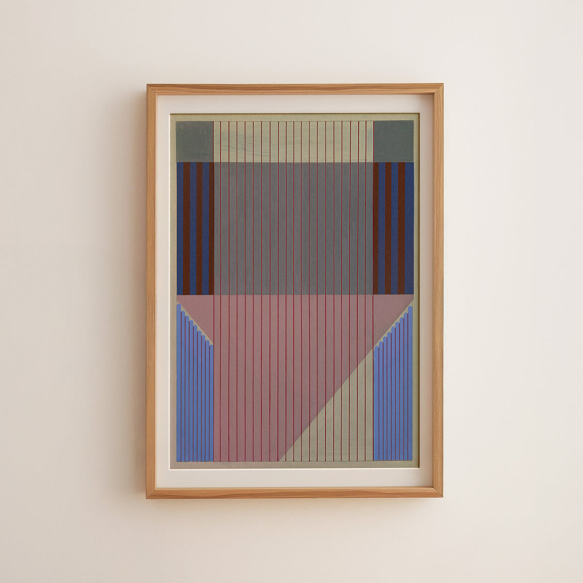 Meridian No. 11 Geometric Abstract Art Print